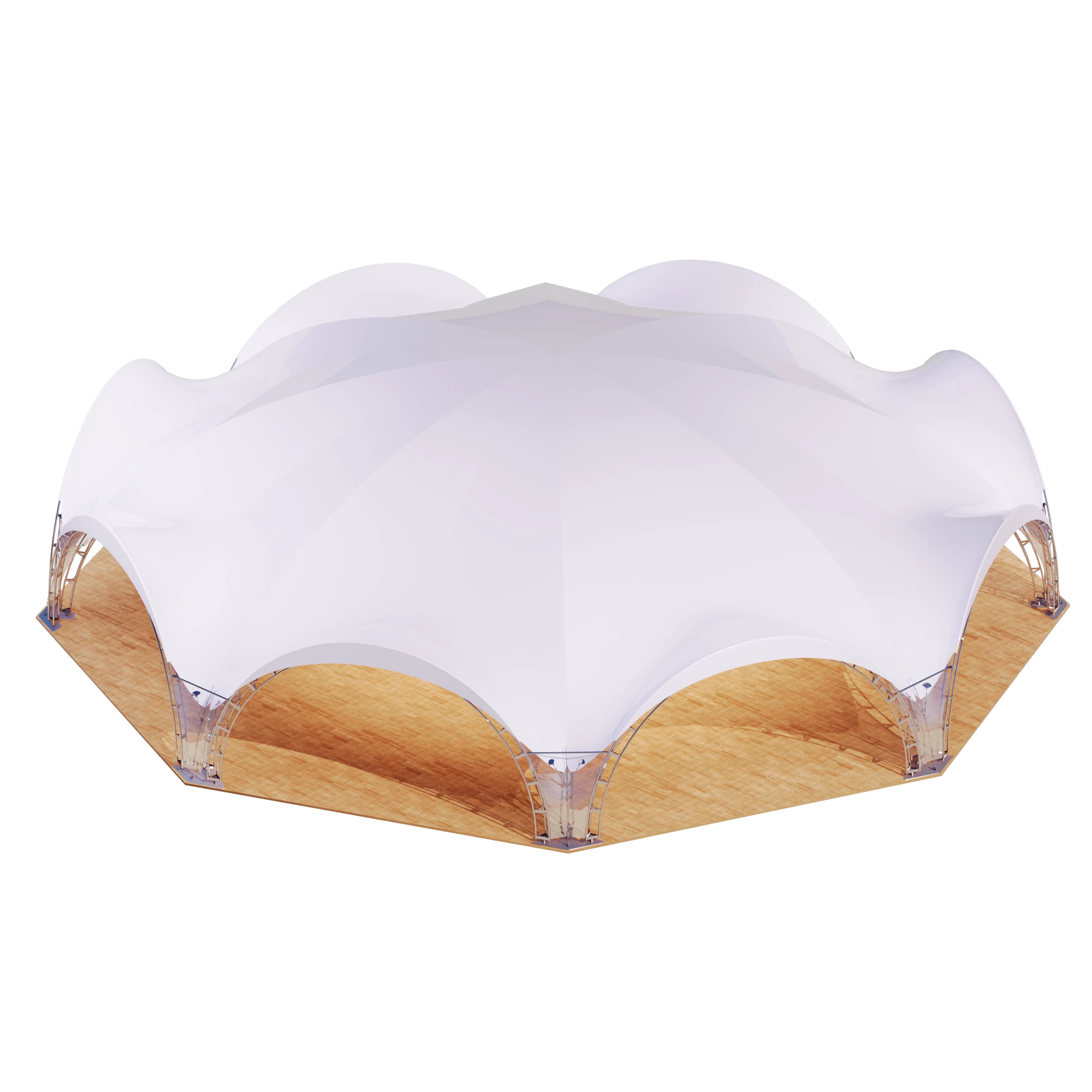 Арочный шатёр 16х16 — 256 м²