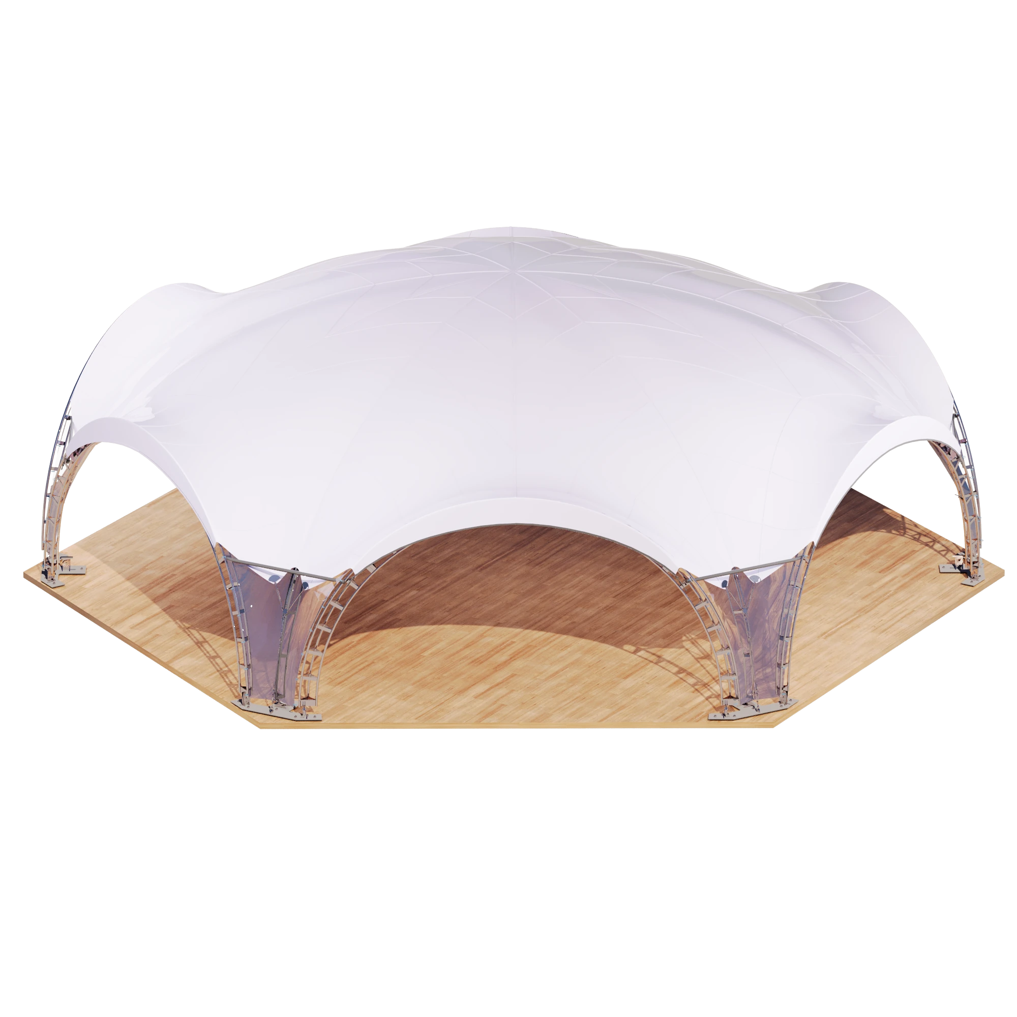 Арочный шатер гексагональный 12х10м (94м²)