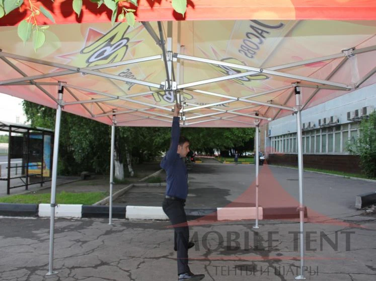 Шатёр JACOBS на выставочной площадке
